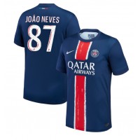 Paris Saint-Germain Joao Neves #87 Hemmatröja 2024-25 Korta ärmar